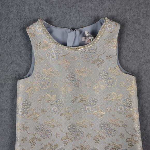 Rachel Zoe Dress Girls Size 5 Sleeveless Dressy Formal Tapestry Dress - Picture 3 of 12